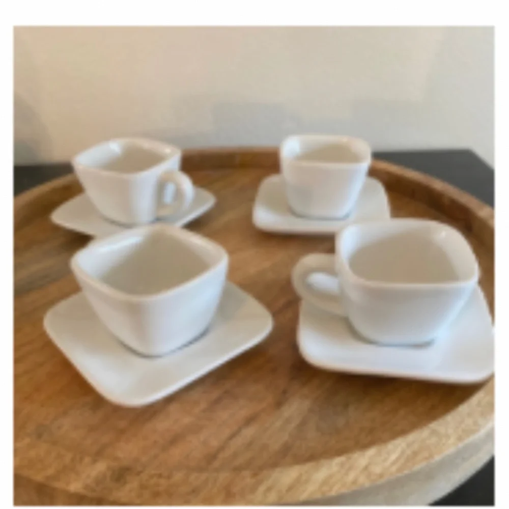 Crate & Barrel Cappuccino Set